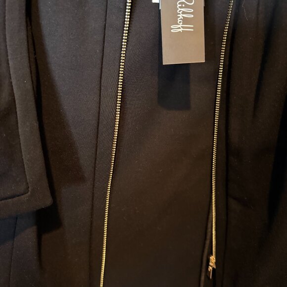 NWT Joseph Ribkoff Black Cape Jacket Size 10 - Picture 6 of 10